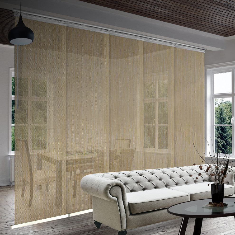 Aldi 5-Panel Track Extendable Vertical Blinds 58-110"W