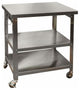 27" Cocina Kitchen Cart With Stainless Steel Top