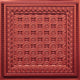 24"x24" D243 PVC Faux Tin Ceiling Tiles, Set of 6, Copper
