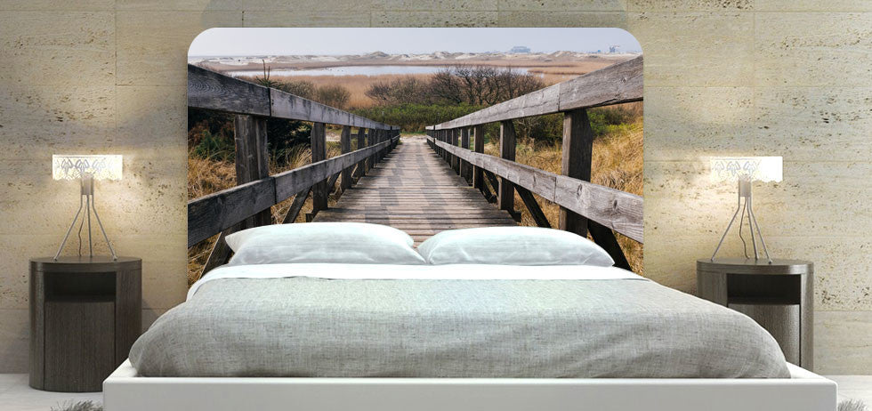 "Wood Step Bridge" Headboard