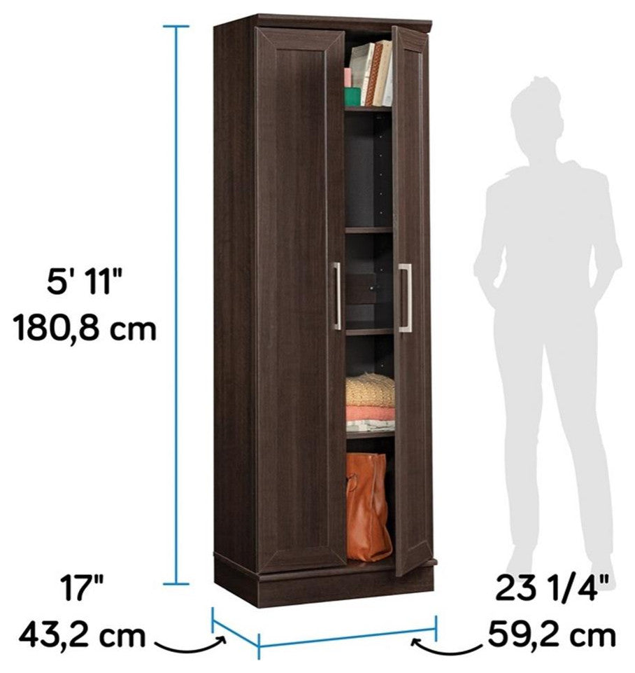 Sauder Homeplus Engineered Wood Storage Cabinet in Dakota Oak