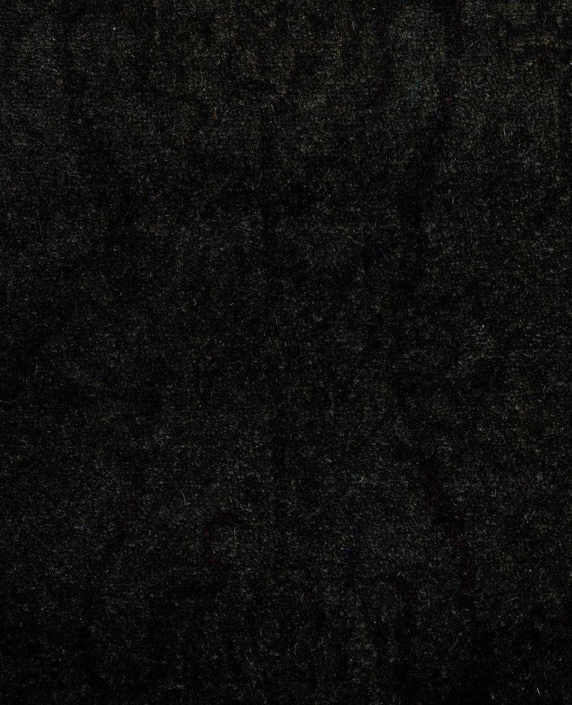 Overdyed One-of-a-Kind Hand-Knotted Area Rug Gray, 4' 2" x 5' 10"