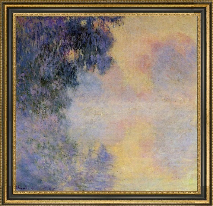 Claude Oscar Monet Arm of The Seine near Giverny in The FogCanvas Print, 20"x20"