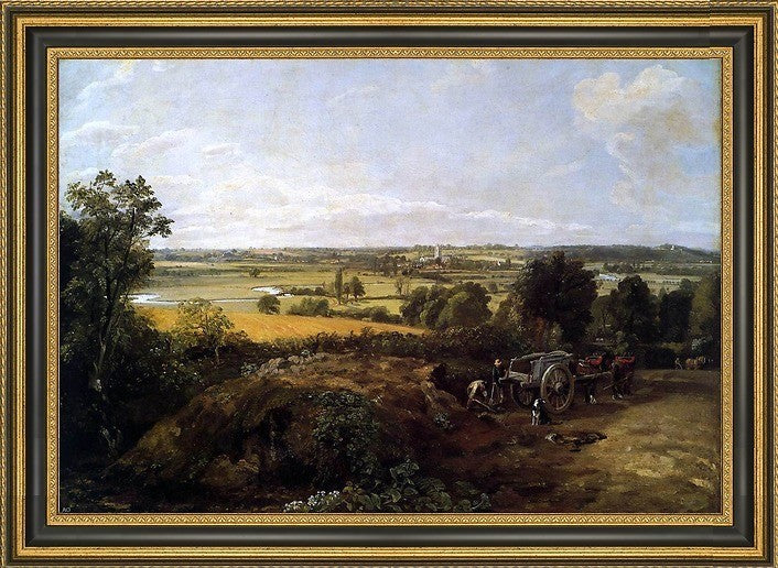 John Constable The Stour-Valley With the Church of Dedham Canvas Print, 18"x27"