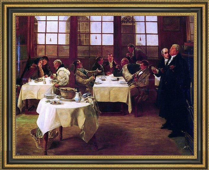 Walter Dendy Sadler Plaintiff and Defendant Framed Premium Canvas Print, 16"x20"
