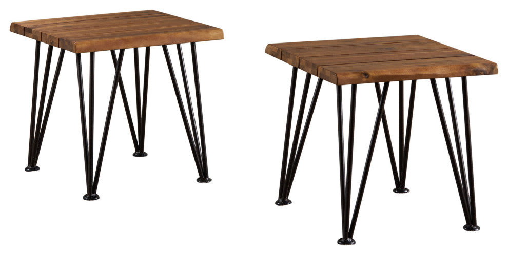 GDF Studio Zahir Outdoor Accent Table, Set of 2