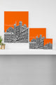 Deny Designs Bird Ave Princeton University Orange Art Canvas