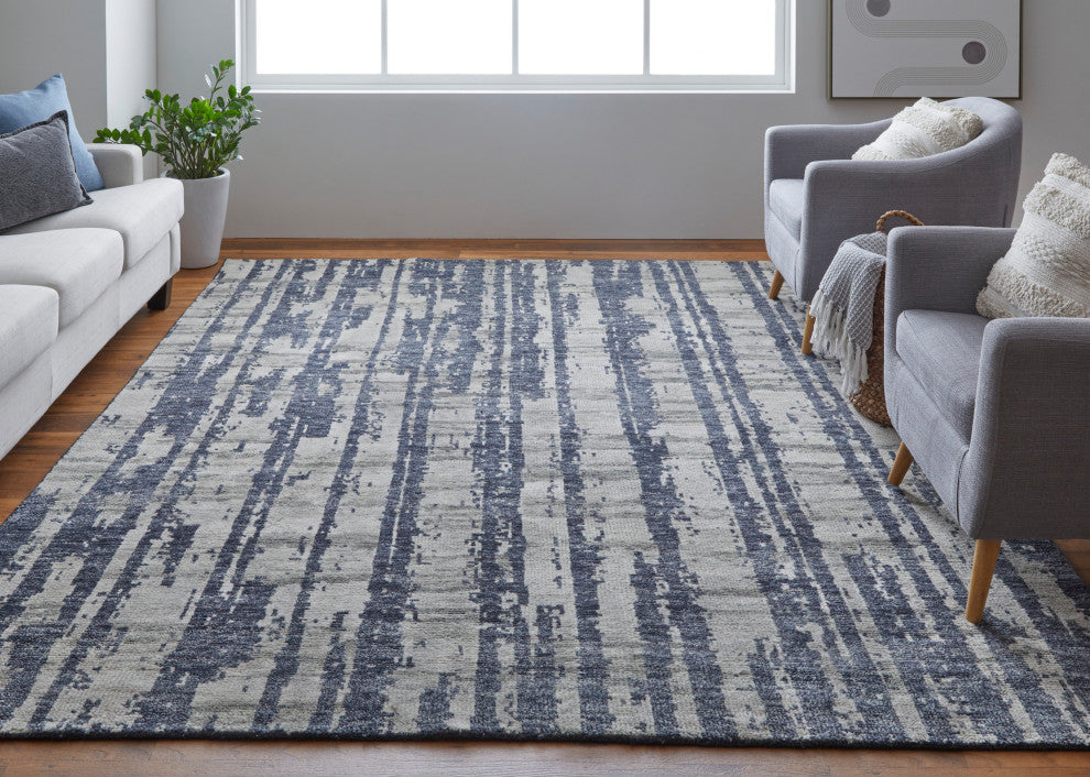 Altmar T6035 Modern/Bohemian & Eclectic/Industrial Area Rug, 7'9"x9'9"
