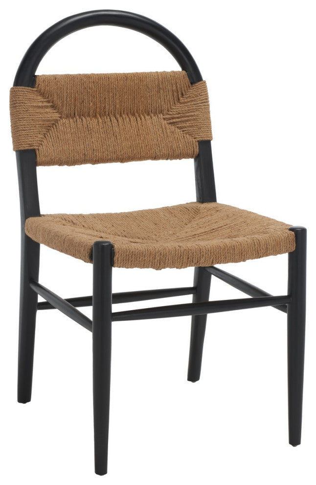 Safavieh Ottilie Dining Chair, Black/Natural