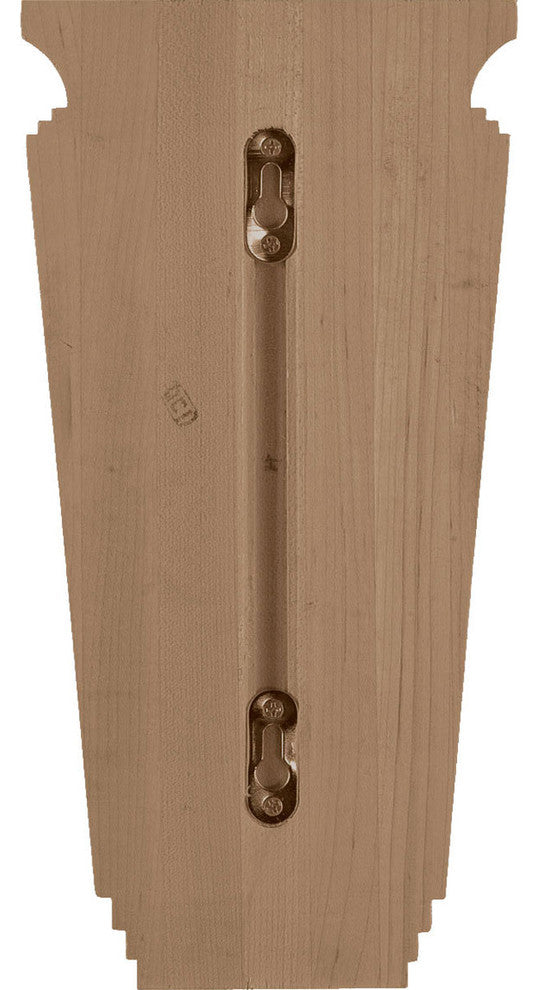 6"W x 4 3/4"D x 12"H Arts and Crafts Corbel, Red Oak