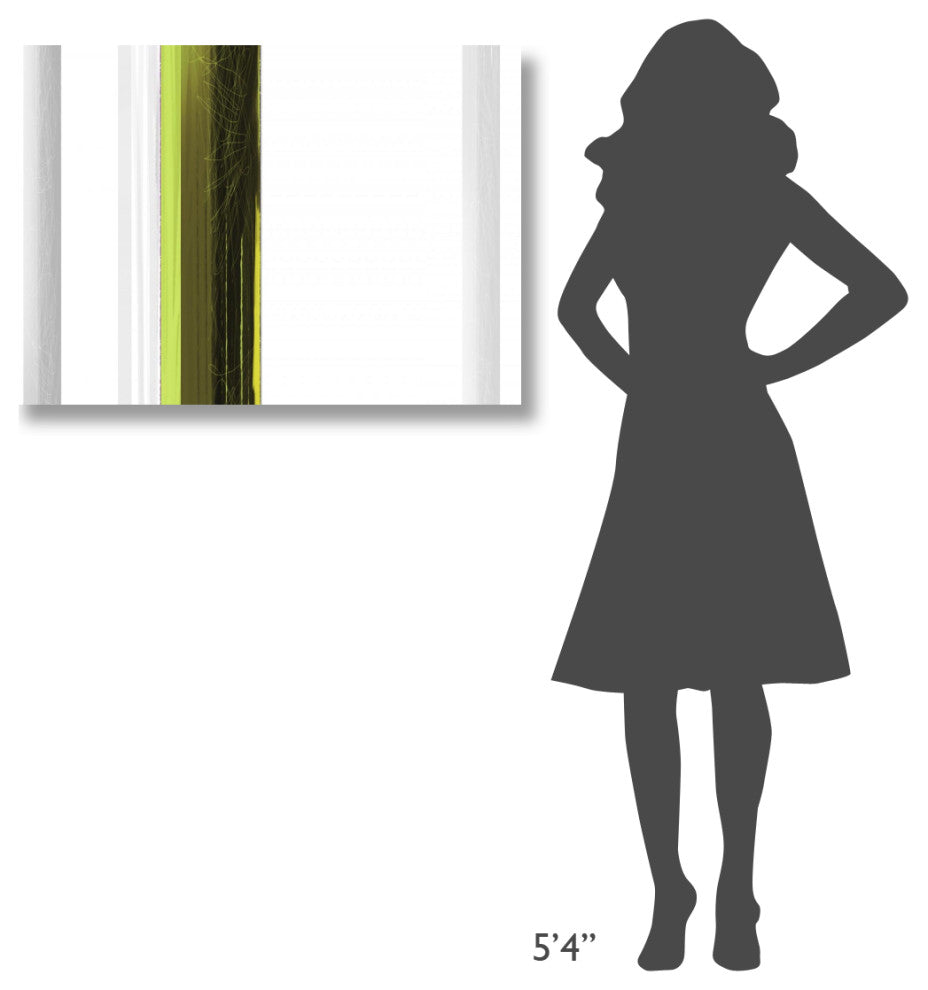 "Abstract Green On White" Fine Art Print