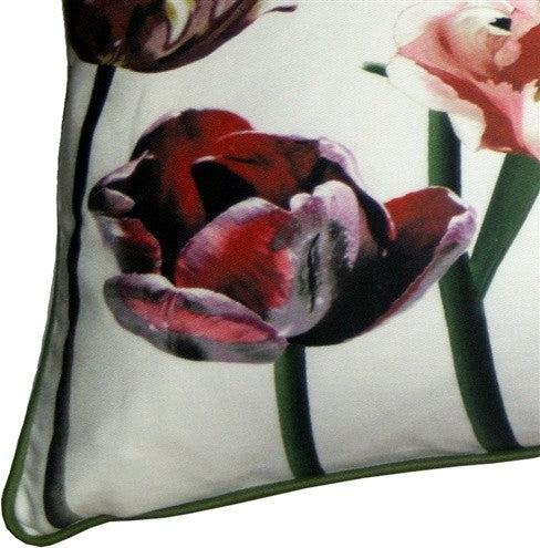 Pillow Decor - Blooming Tulips 16 x 24 Throw Pillow