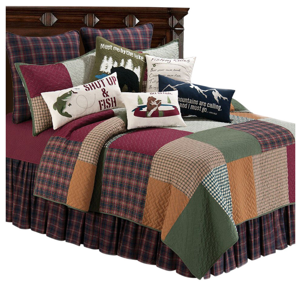 3-Piece Gibson Lake Twin Quilt Set by C & F