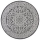 Sinjuri Medallion Textured Weave Indoor/Outdoor Area Rug