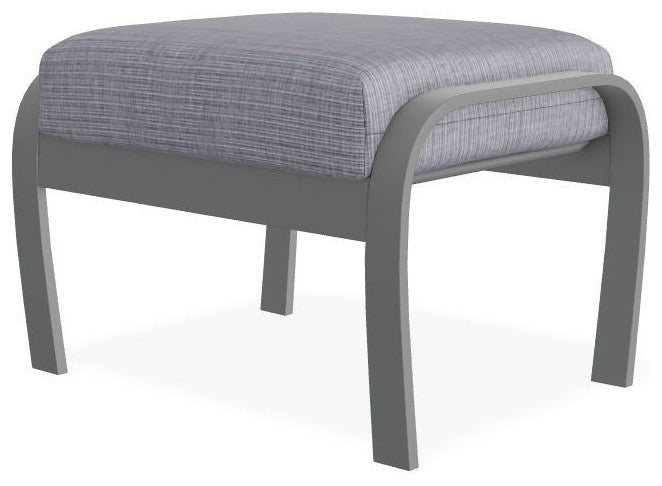 Belle Isle Cushion Outdoor Ottoman, Proven Ash/Graphite