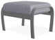 Belle Isle Cushion Outdoor Ottoman, Proven Ash/Graphite
