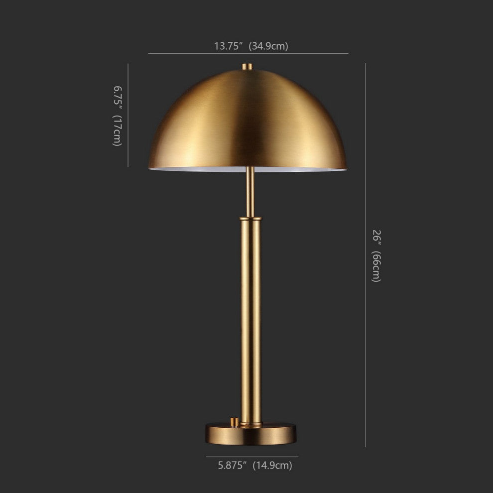 Safavieh Couture Harvey Metal Dome Table Lamp Gold
