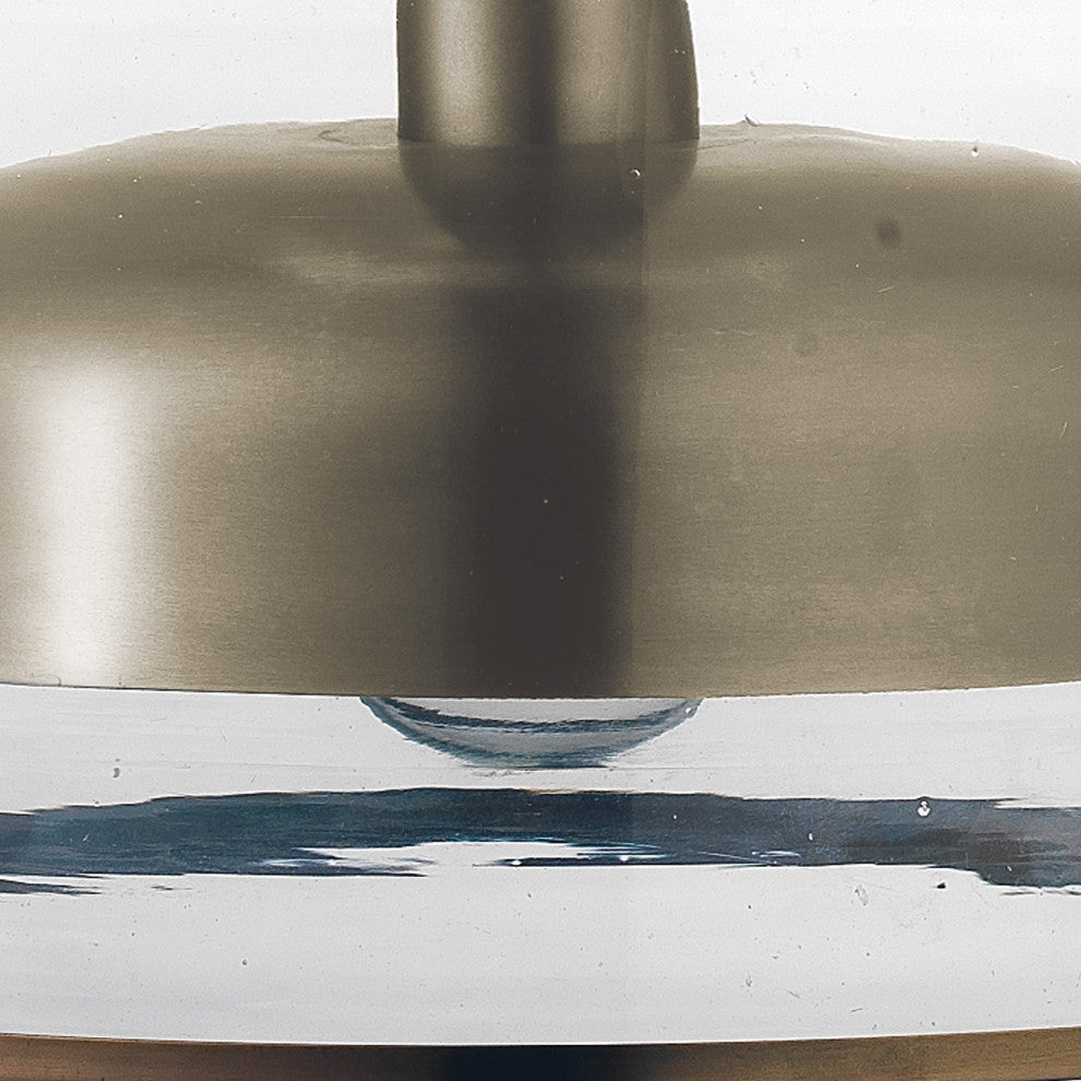 Clyde Glass 1-Light Metal and Glass Pendant