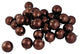 2.5" Shiny Shatterproof Christmas Ball Ornaments, 60-Piece Set, Chocolate Brown