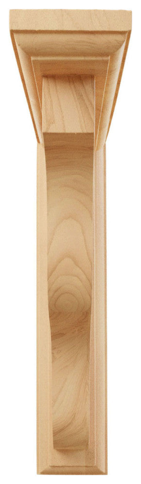 2 1/4"W x 9"D x 11"H Hamilton Traditional Bracket, Red Oak