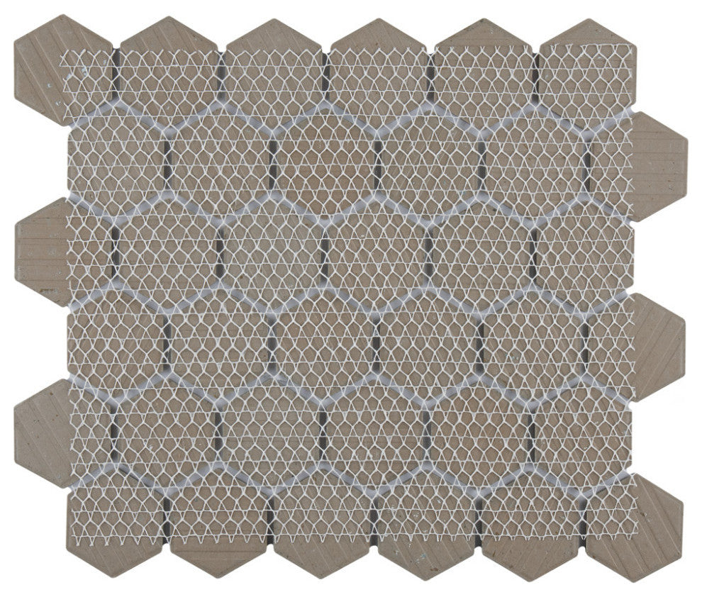 Hudson Due 2" Hex Marine Porcelain Floor and Wall Tile
