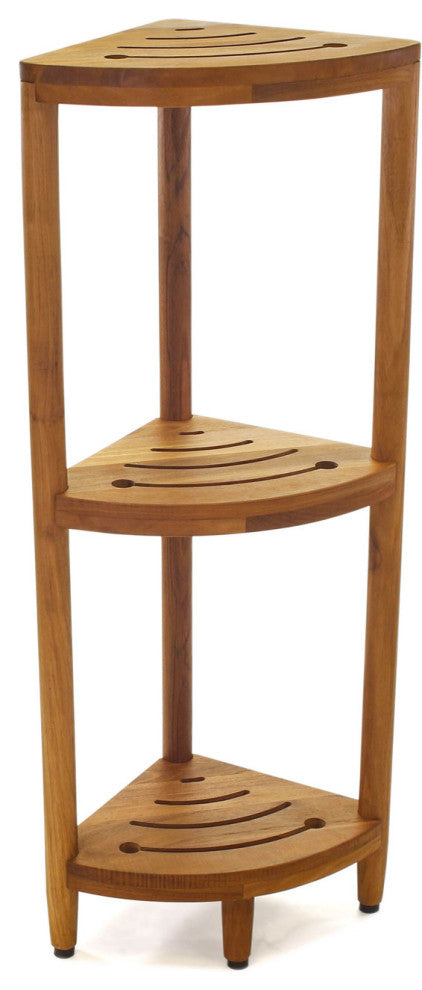 The Original Kai™ Corner Teak Bath Shelf