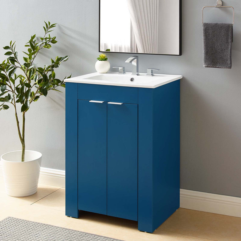 Maybelle 24" Bathroom Vanity, Navy White