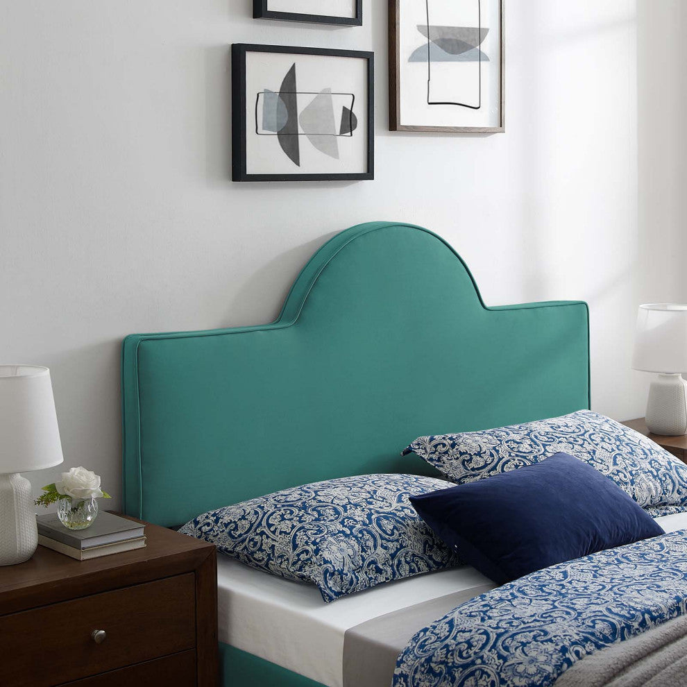 Dawn Twin Performance Velvet Headboard Teal