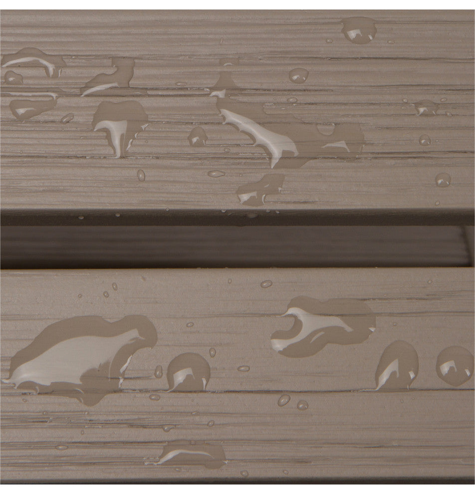 Shine Company 4118GS Adirondack Round Folding Table Hydro-Tex Finish, Graystone