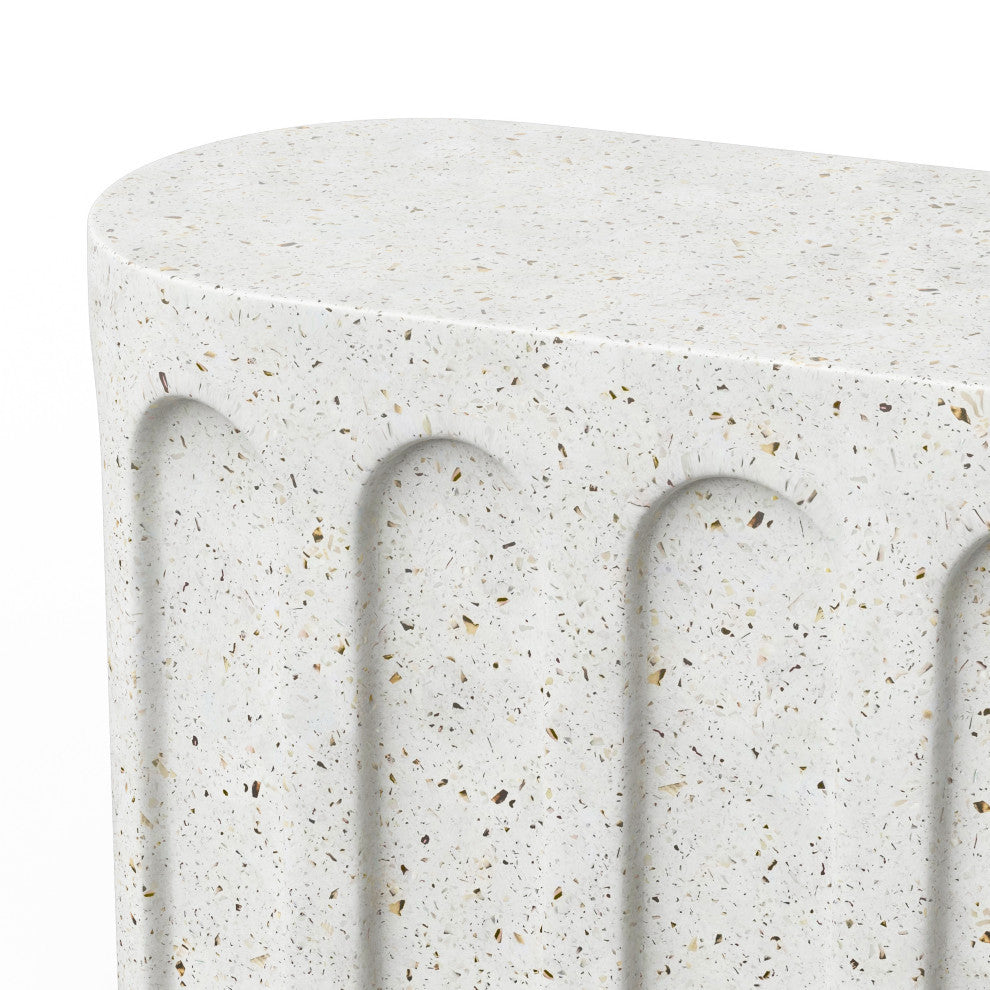 Mixx, Atlas Bench, Ivory Terrazzo