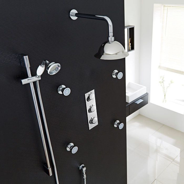 Lima-Thermostatic-Shower-System With ConceaLED Mixer