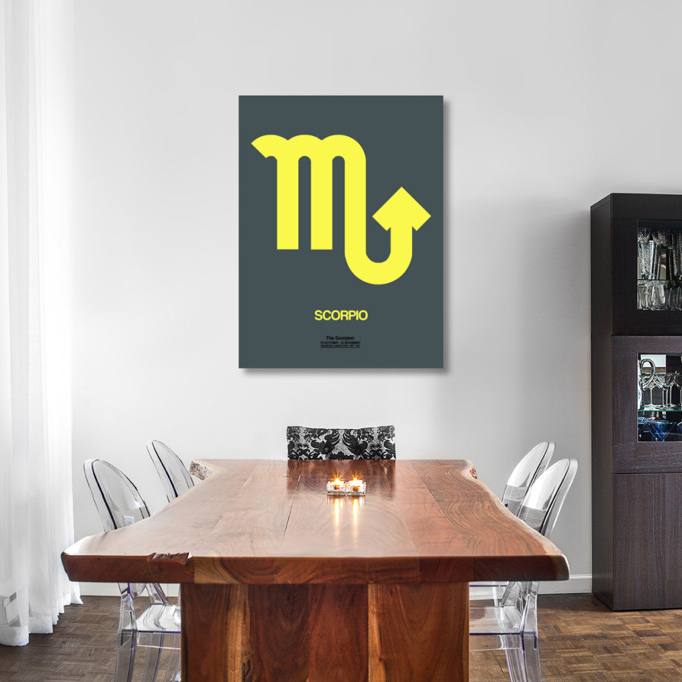 "Scorpio Zodiac Sign Yellow" Fine Art Print