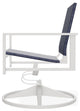 Tribeca Sling Outdoor Swivel Rocker, Collect Indigo/Snow