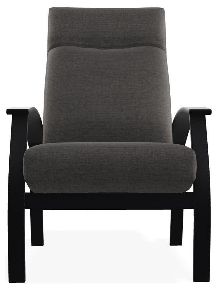 Belle Isle Cushion Outdoor Adjustable Back Chair, Graystone/Black