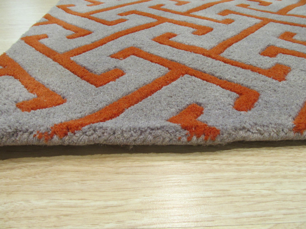 Gray Contemporary Geometric Harrison Area Rug