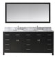 Caroline Parkway 72" Double Bathroom Vanity Set Espresso, Marble Top