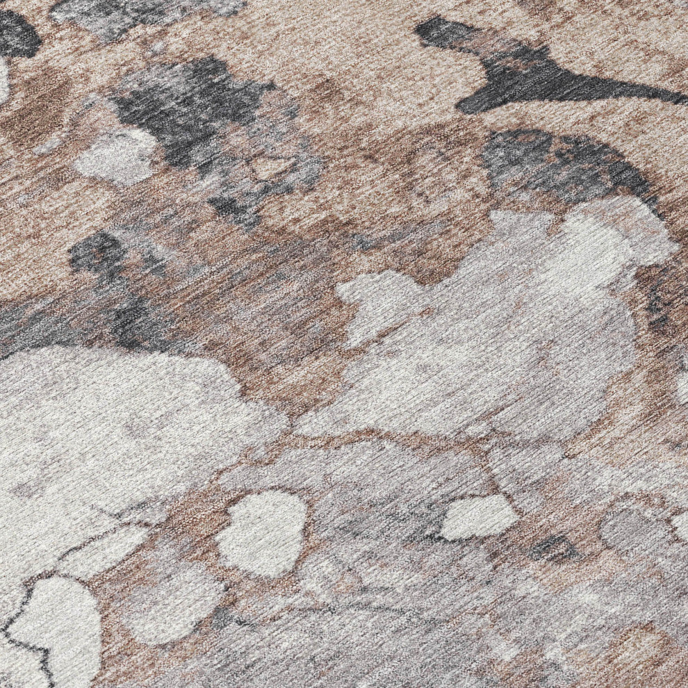 Machine Washable Indoor/Outdoor Chantille ACN1909 Mocha 2'6" x 3'10" Rug