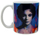 Elizabeth Taylor "The Color Of Passion" Mug Art by Mark Lewis