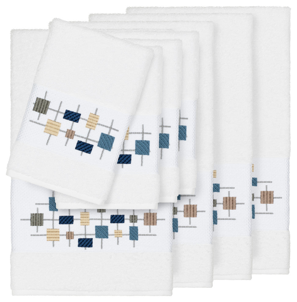 Khloe 8 Piece Embellished Towel Set