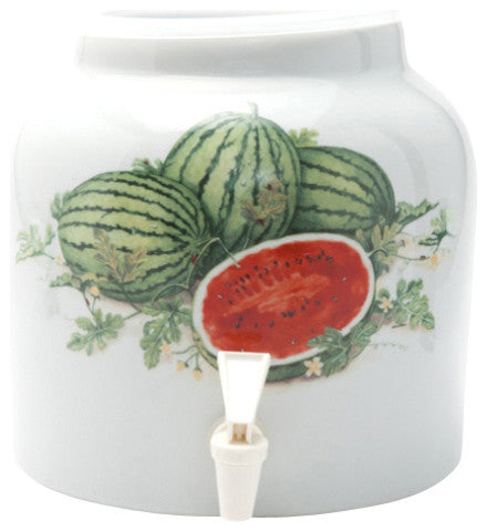 Goldwell Designs Watermelons Design Water Dispenser Crock