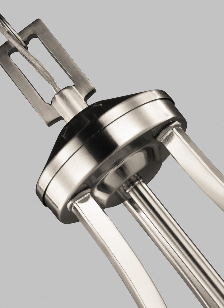 Generation Lighting Lighting 3-Light Pendant, Brushed Nickel