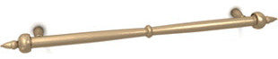 Pull 9" cc, Natural Traditional Bronze and Stainless Steel Bar Pull
