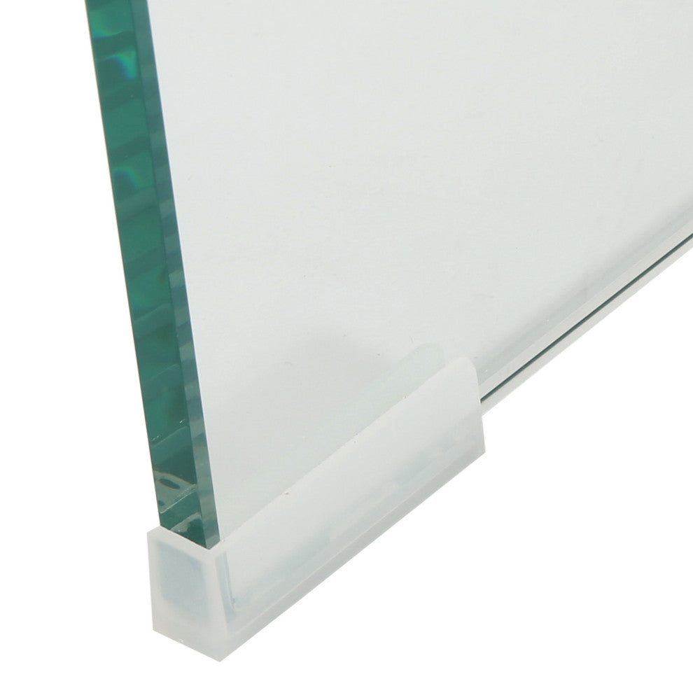 GDF Studio Angel 12Mm Tempered Glass Nesting Tables