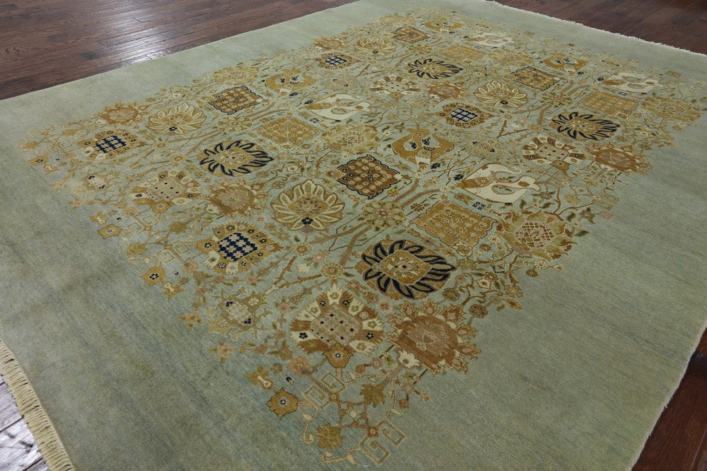9'x12' Peshawar Oriental Hand Knotted Rug, P2554