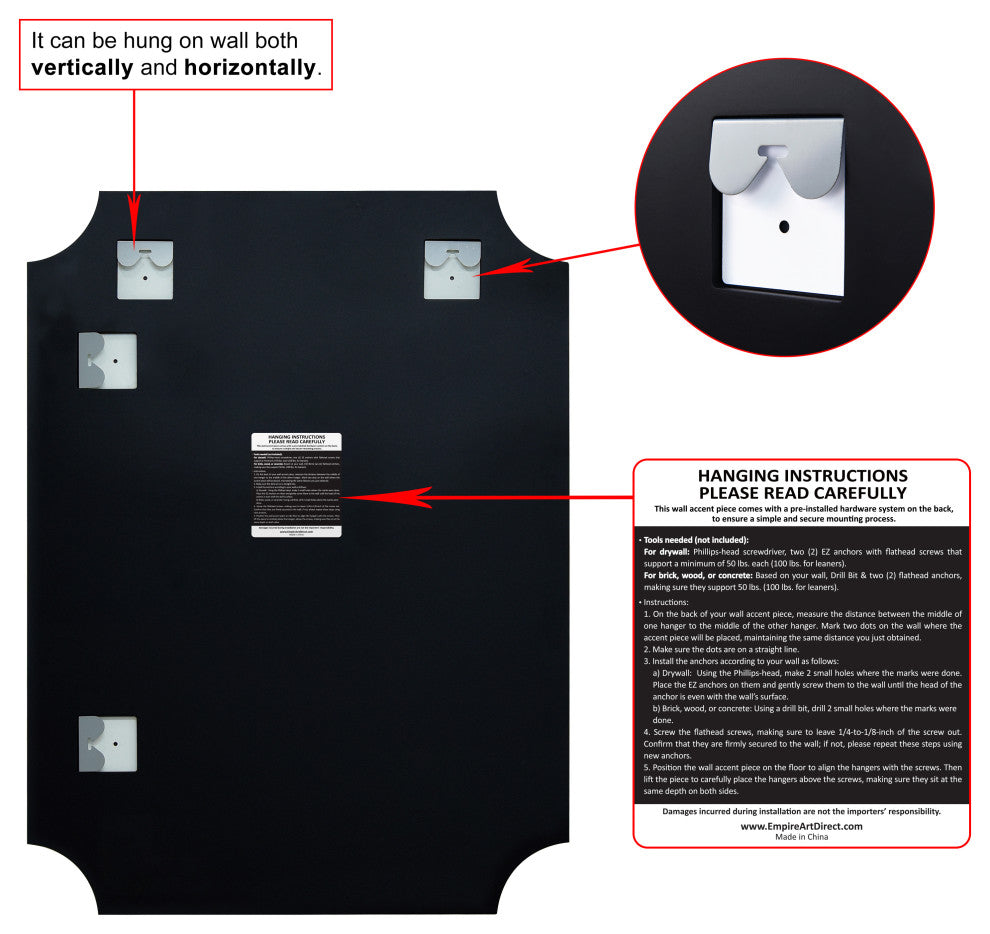 Frameless Rectangle Scalloped Beveled Wall Mirror, 1" Beveled Edge, 40"x30"