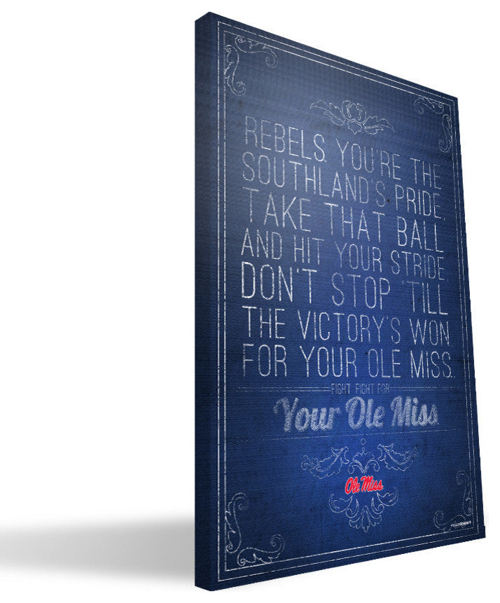 MS Rebels Song Canvas Print, 16"x24"