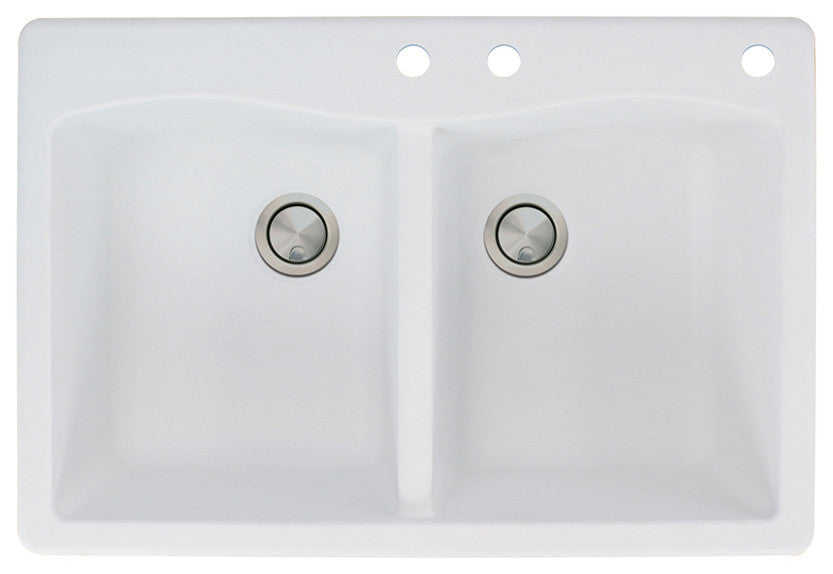 Transolid Aversa, White, 22"x33"x9.5"