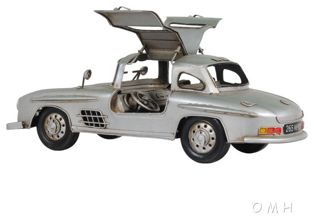MERCEDES BENZ 300L GULLWING SILVER MODEL Collectible Metal scale model Car