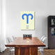 "Aries Zodiac Sign Blue" Fine Art Print