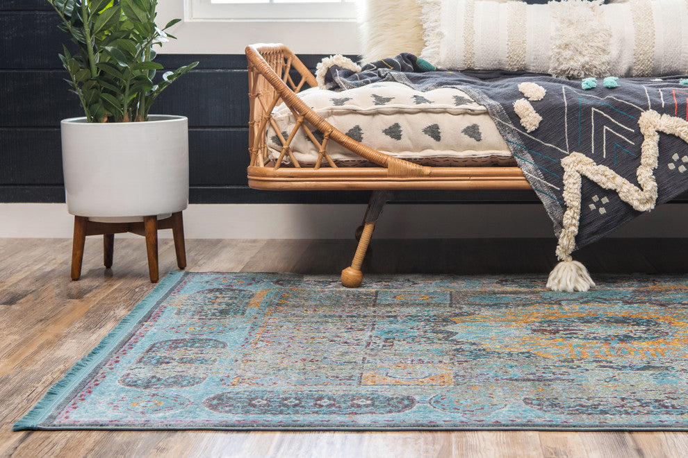 Unique Loom Blue Baracoa Raul 2' 2 x 3' 0 Area Rug